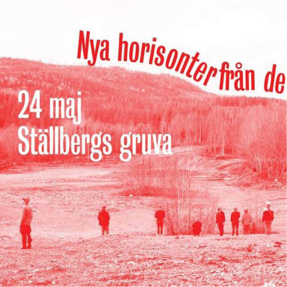Rödtintad vy från Ställbergs gruva