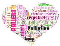 Hj&auml;rta bildat av ord om kvalitetsregister.