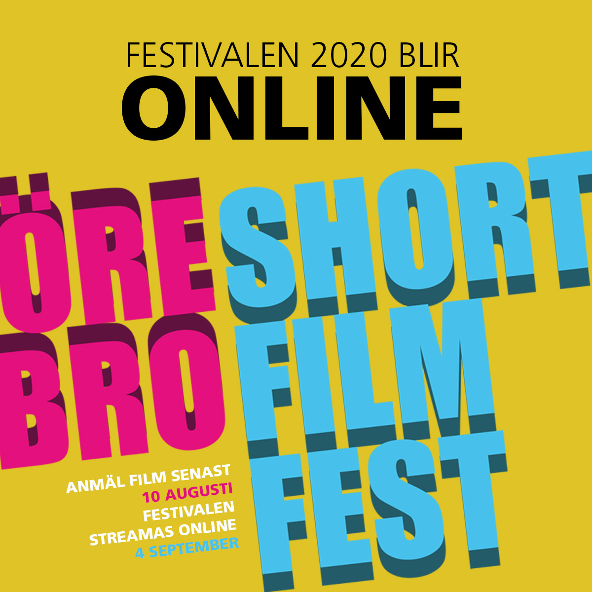 Örebro Short Film Fest visas online 4 september