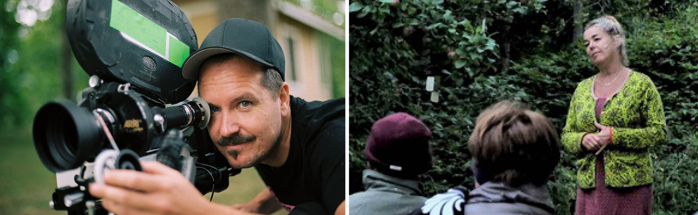 Filmregissör Mikael J Boson och teaterdirektör Eva Ahremalm
