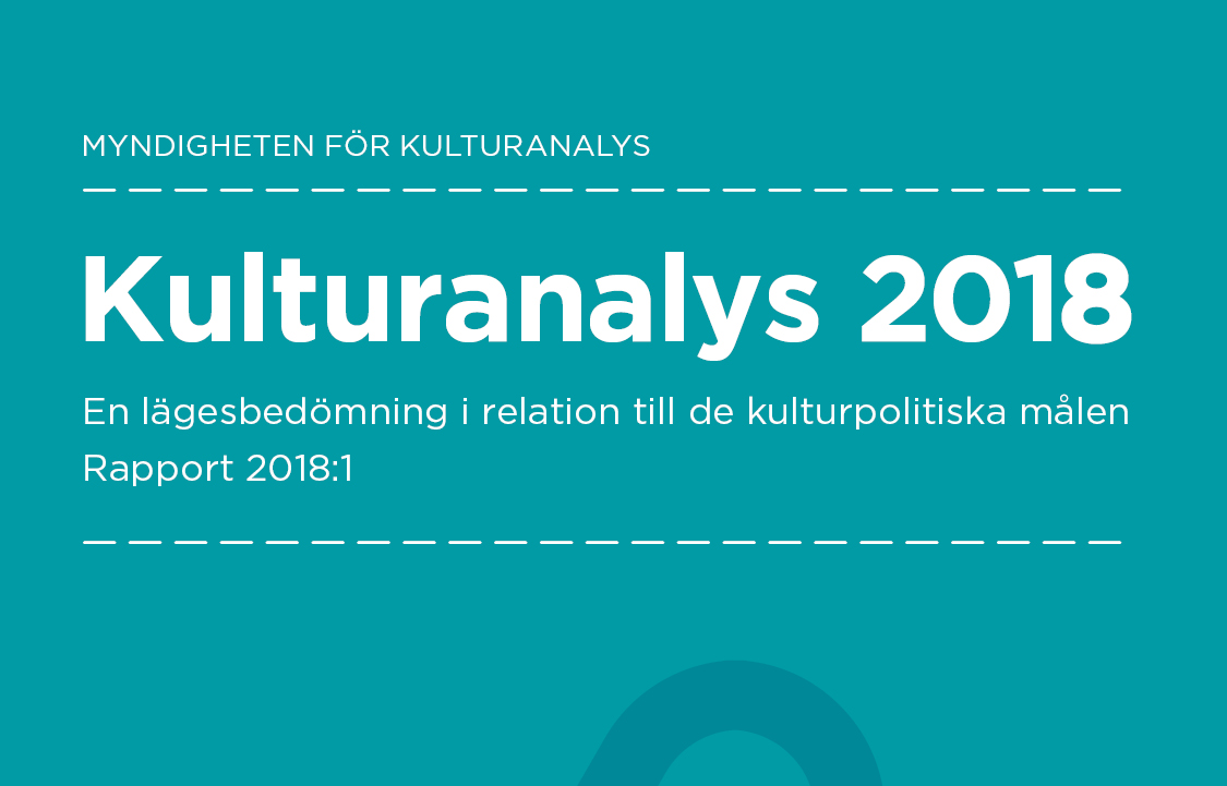 Kulturanalys 2018 rapport
