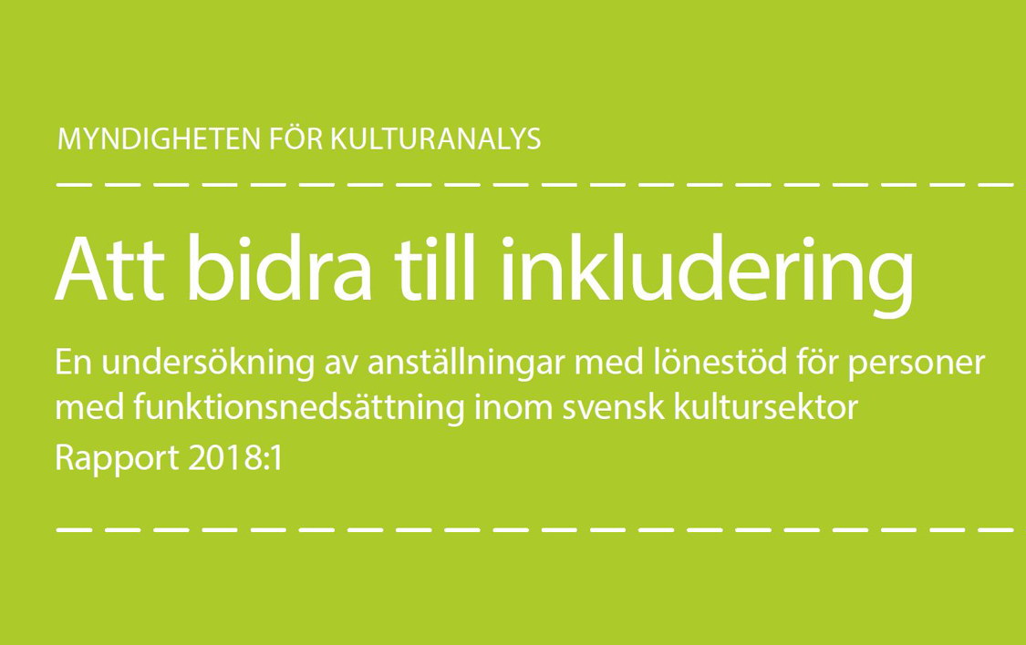 Rapporten Att bidra till inkludering